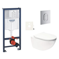 Závěsný wc set do lehkých stěn / předstěnová montáž Swiss Aqua Technologies Infinitio SIKOGRSIN1