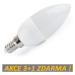 LED žárovka 4W 320lm E14 TEPLÁ, 3+1 ZDARMA