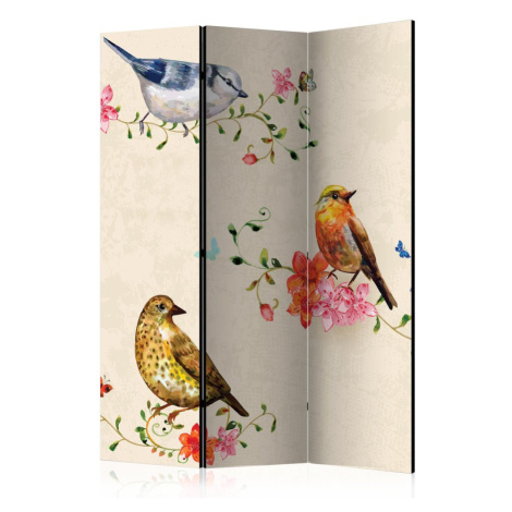 Paraván Bird Song Dekorhome Artgeist
