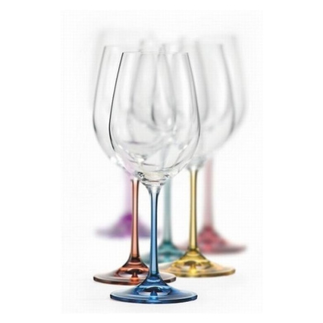 Crystalex sada sklenic na bílé víno Viola Spectrum 350 ml 6 KS Crystalex-Bohemia Crystal