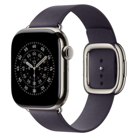 Apple Watch 42/41/40/38mm půlnočně fialový řemínek s moderní přezkou velký