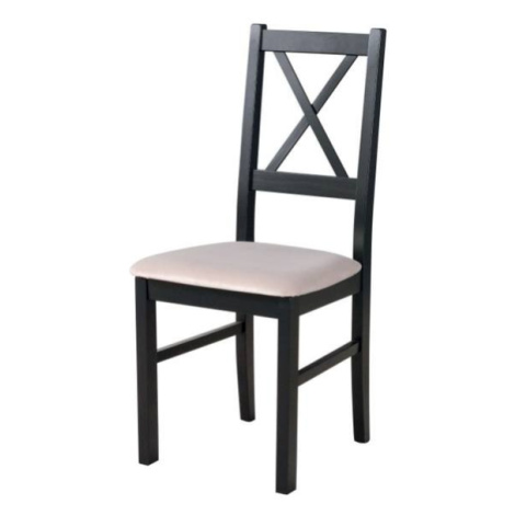 Jídelní židle NILA 10 černá/béžová