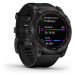 Garmin fenix 7X Solar Gray/ Black Silicone Band Šedá