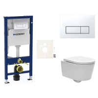 Cenově zvýhodněný závěsný WC set Geberit do lehkých stěn / předstěnová montáž+ WC SAT Brevis SIK