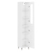 vidaXL Skříň highboard bílá s vysokým leskem 34,5x34x180 cm kompozit