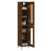 vidaXL Skříň highboard hnědý dub 34,5 x 34 x 180 cm kompozitní dřevo