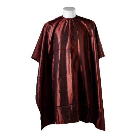​Cutting cape zig-zag - kadeřnická pláštěnka na stříhání, barvení, na háček červená 5405