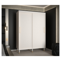 Šatní skříň Abi Calipso Jodelka 1 Barva korpusu: Bílá, Rozměry: 150 cm, Dveře: Bílá - bez zrcadl