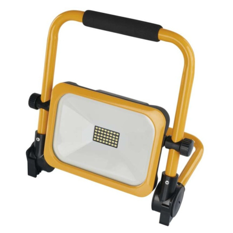 LED reflektor ACCO nabíjecí, přenosný, 20 W, žlutý, studená bílá EMOS