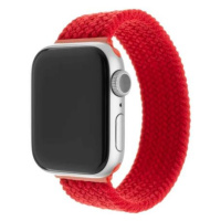 FIXED provlékací nylonový řemínek Apple Watch 42/44/45mm L červený