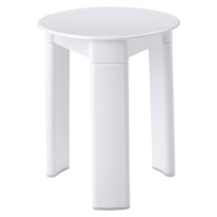 Aqualine TRIO koupelnová stolička, průměr 33x40 cm, bílá 2072
