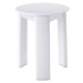 Aqualine TRIO koupelnová stolička, průměr 33x40 cm, bílá 2072