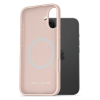 AlzaGuard Silicone Case Compatible with Magsafe pro iPhone 16 Plus růžový