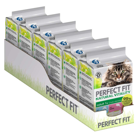 PERFECT FIT Natural Vitality Adult 1+ krmivo pro kočky s rybami z volného moře a lososem 36 × 50