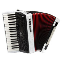 Hohner Bravo III 96 Klávesový akordeon White