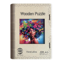 Wooden puzzle Floral Latina A3