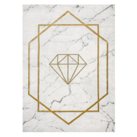 Dywany Łuszczów Kusový koberec Emerald diamant 1019 cream and gold - 200x290 cm