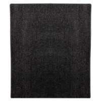 Vopi koberce Kusový koberec Eton černý 78 čtverec - 250x250 cm
