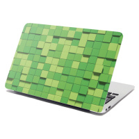 Sablio Samolepka na notebook Green Blocks 3D - 29x20 cm