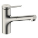 Dřezová baterie Hansgrohe Zesis s vytahovací sprškou, 2 proudy nerez 74800800