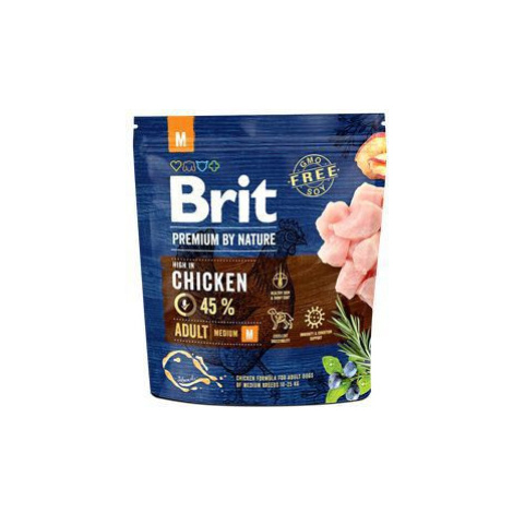 Brit Premium Dog by Nature Adult M 1kg sleva