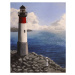 Ilustrace Lighthouse and Watcher, Dave Rheaume Artist, 30 × 40 cm