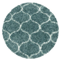 Ayyildiz koberce Kusový koberec Salsa Shaggy 3201 blue kruh Rozměry koberců: 80x80 (průměr) kruh