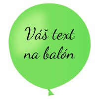 Personal Balón s textem - Světle zelený 80 cm