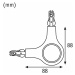 PAULMANN URail rohová spojka L s osvětlením 123x57mm 5,3W černá