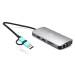 i-Tec USB 3.0 USB-C/Thunderbolt 3x Display Metal Nano Dock with LAN + Power Delivery 100 W CANAN