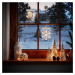 AmeliaHome LED světelná ozdoba na okno SNOWMAN bílá