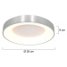 Steinhauer LED stropní svítidlo Ringlede, 2 700 K Ø 38 cm stříbrná