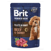 Brit Premium by Nature Adult Gravy Beef/Carrot - 24x85g