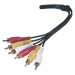 PremiumCord Kabel 3x CINCH-3x CINCH M/M 3m