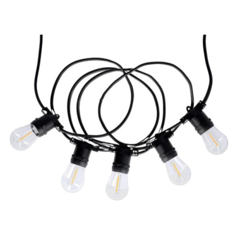 Solární párty řetěz - 15 LED, délka 9,1m+1,5m Tesla