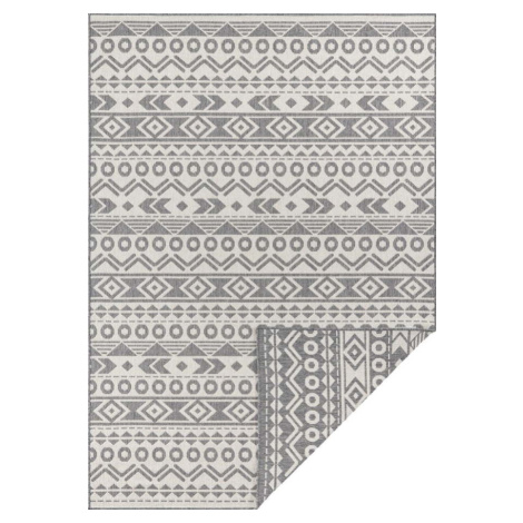 Šedo-bílý venkovní koberec Ragami Roma, 120 x 170 cm