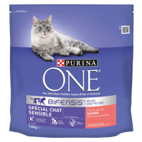 PURINA ONE Sensitive s lososem - 2 x 1,5 kg