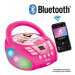 Svítící Bluetooth CD přehrávač Barbie