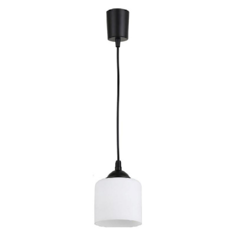 Brilagi - LED Lustr na lanku RETRO GLASS 1xE27/60W/230V pr. 14 cm černá/bílá NSTK7006+TK6439A