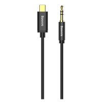 Audio kabel z USB-C na 3,5mm mini jack Baseus Yiven 1,2 m (černý)