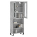 vidaXL Skříň highboard betonově šedá 69,5x34x180 cm kompozitní dřevo