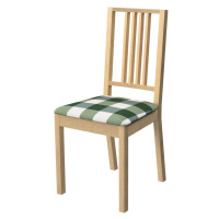 Dekoria Potah na sedák židle Börje, zelená a bílá, potah sedák židle Börje, Quadro, 144-36