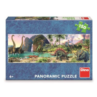 Dino DINOSAUŘI U JEZERA 150 panoramic Puzzle