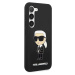 Zadní kryt Karl Lagerfeld Liquid Silicone Ikonik NFT pro Samsung Galaxy S23, black
