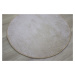 Vopi koberce Kusový koberec Capri Lux cream kruh - 160x160 (průměr) kruh cm