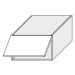 ArtExt Kuchyňská skříňka horní nástavbová SILVER | W6B 60 Barva korpusu: Grey
