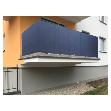 Balkonová zástěna OSLO modrá, výška 110 cm, šířka různé rozměry MyBestHome Rozměr: 110x300 cm ro MyBestHome PRO