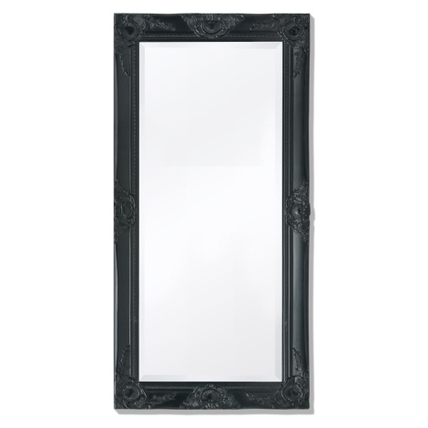vidaXL Nástěnné zrcadlo barokní styl 100 x 50 cm černé