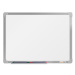boardOK Bílá magnetická tabule s keramickým povrchem 60 × 45 cm, stříbrný rám