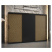 Šatní skříň Abi Seul Barva korpusu: Černá, Rozměry: 250 cm, Dveře: Seul + černá